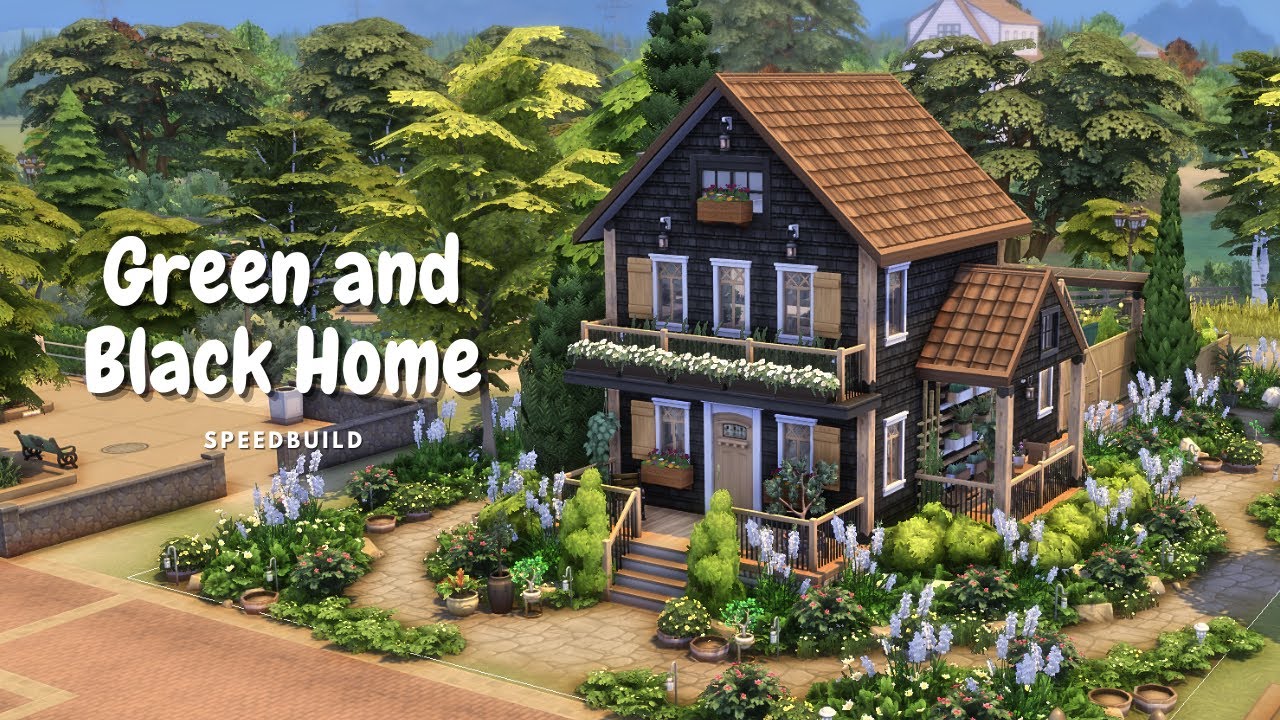 Black and Green Home - The Sims 4 Speedbuild