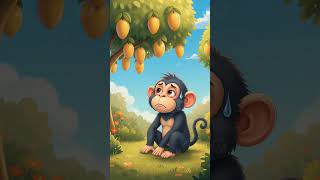 &quot;ज़िद्दी बंदर और खट्टे आम 🍋 | हिंदी नैतिक कहानी | Moral Story&quot;#aishorts #shorts