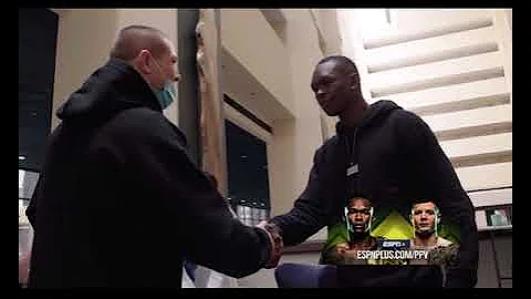 Watch Israel Adesanya & Vettori hotel run-in at UFC 263  #shorts