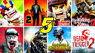 pubg mobile, Zombies In City, Zombie Frontier 3, DEAD TRIGGER 2, The Walking Zombie Dead City