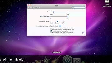 Mac OS X Tutorial 1: Changing Dock Settings