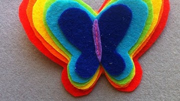 How To Make A Rainbow Felt Butterfly Hair Band - DIY Style Tutorial - Guidecentral