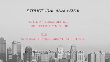 simplified steps for force method - statically indeterminate structure