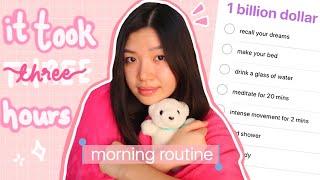 I Tried The 1 Billion Dollar Morning Routine Very Realistic Habits Of Successful People
