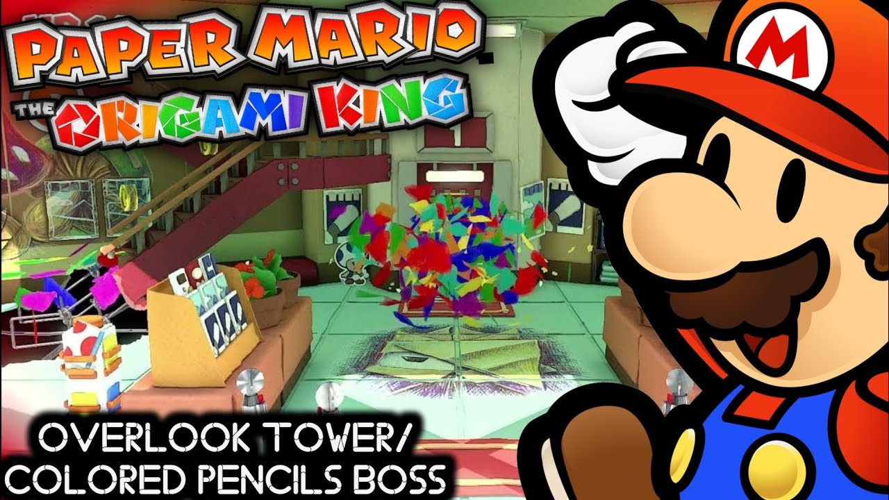 Paper Mario The Origami King [Overlook Tower/Colored Pencils Boss