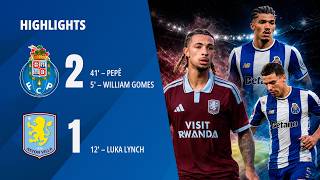 HIGHLIGHTS 🔥| PORTO-ASTON VILLA 2-1. I GOL E AZIONI PIÙ BELLE ⚽️