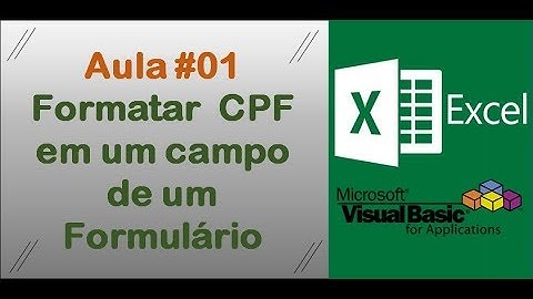 #01 - Aprenda a formatar um CPF em um campo de um Formulário