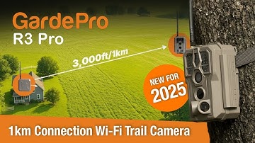 GARDEPRO R3 Pro ( WI FI  Trail Camera !!! 1Km Connection Range ) NEW 2025 !!!   