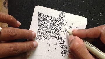 Create Zentangle with Tangle AKOYA, an art therapy course.