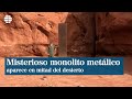 Aparece un extraño monolito de metal en mitad del desierto en Utah