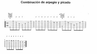 Combinación de arpegio y picado | Arpeggio and picado Combination