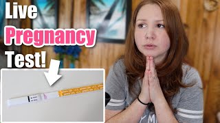 LIVE PREGNANCY TEST RESULTS! PREGNANT WITH RAINBOW BABY AFTER 2 MISCARRIAGES?? PREGNANCY SYMPTOMS?
