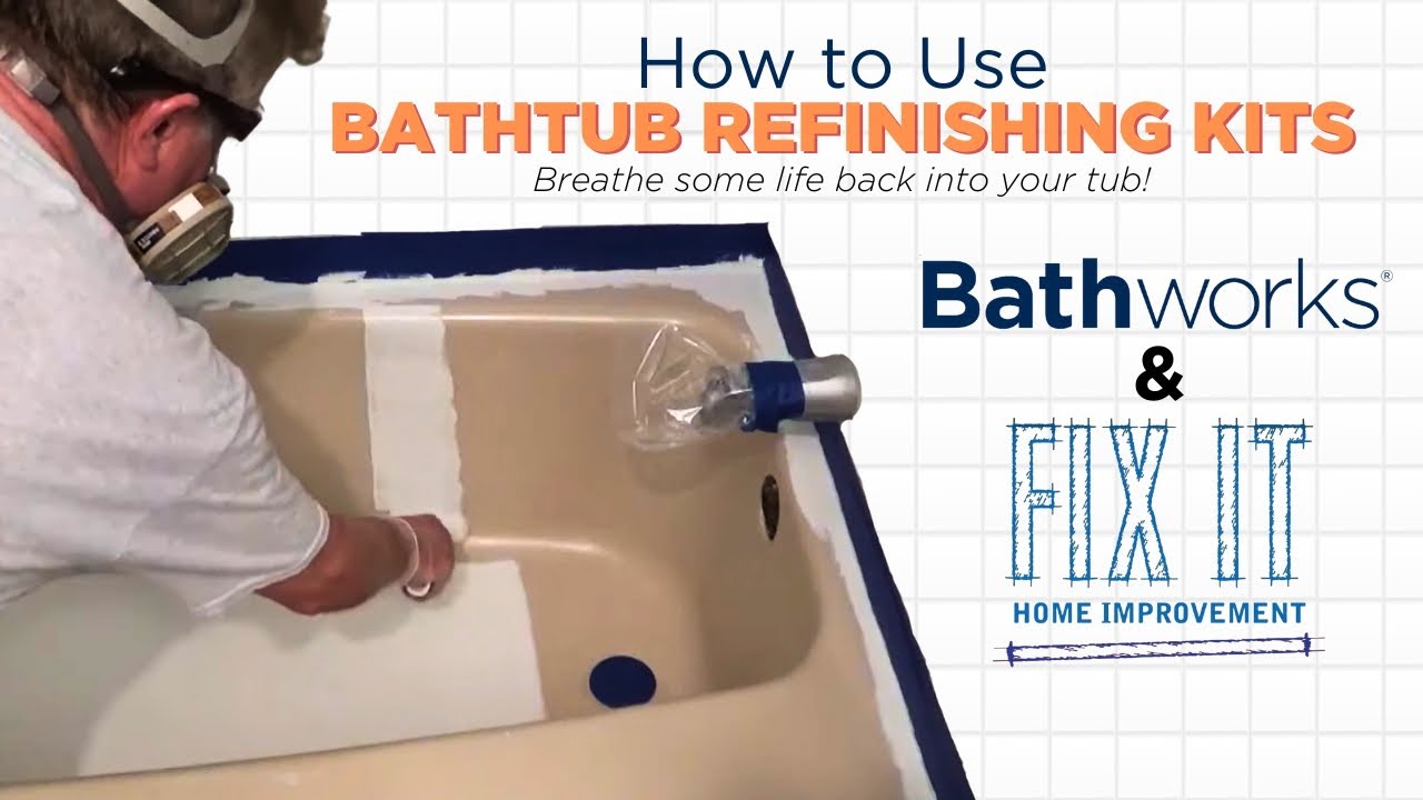 How To Refinish a Bathtub using Bathworks Kits - Step by Step Tutorial ...
