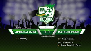 (COCO SPORTS NDONDO CUP) JIMBO LA UZINI   1 : 1 MATELPHONE FULL TIME & HIGHLIGHT