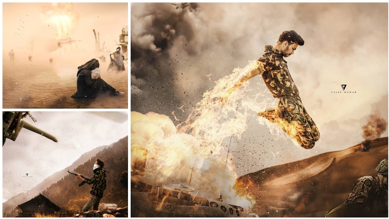 Vijay mahar URI concept art background || vijay mahar background ||