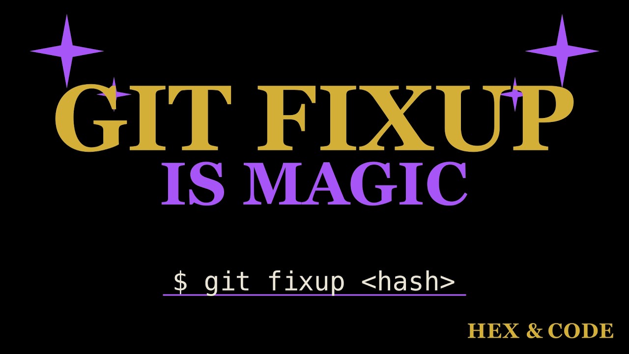 Git Fixup Is Magic — Rewriting history has never been easier - YouTube