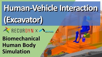 Simulation using biomechanical human body models in RecurDyn - Human Vehicle Interaction
