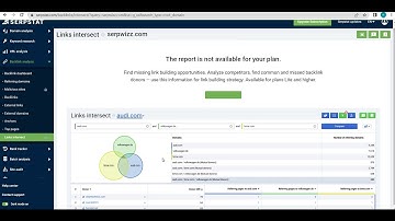 Backlink Analysis: Links Intersect | Serpstat Tutorial
