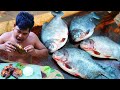 Cooking Red Belly Piranha Fish Recipe - Cook Piranha Fish for Food eat with Rice