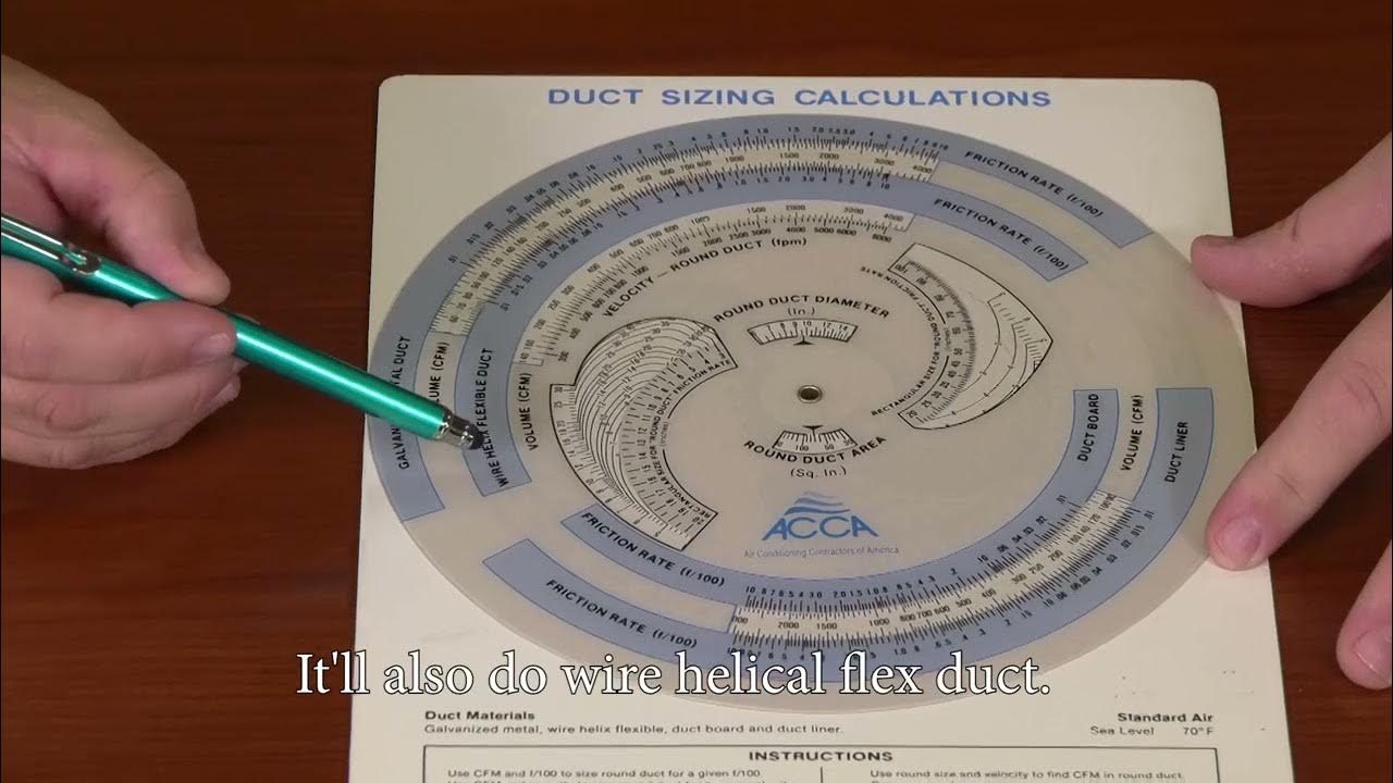 How to Use a Duct Calculator YouTube