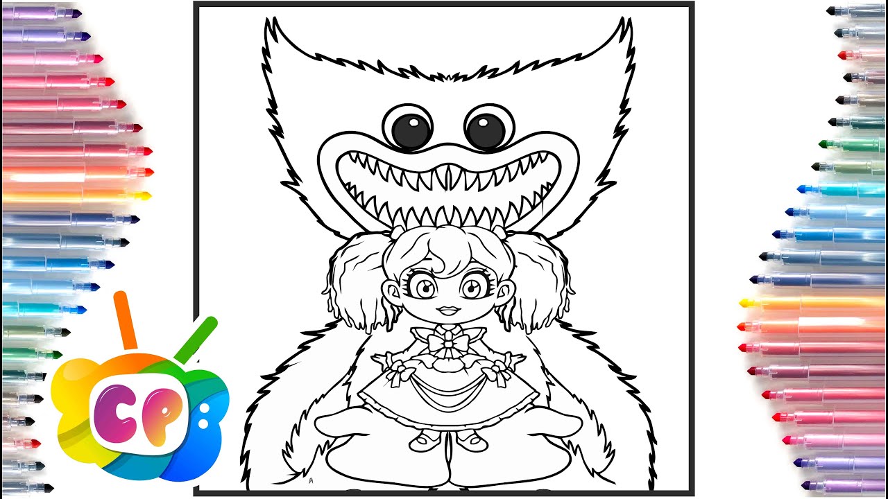 Poppy Playtime Chapter 3 / Huggy Wuggy Is Back / Huggy Wuggy coloring ...