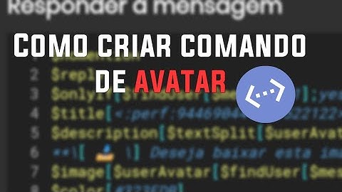 Como criar comando de avatar - Bot Designer For Discord