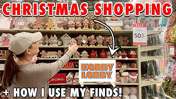 Hobby Lobby Christmas 2025 Is so good! Christmas Shopping + How I Use My Finds