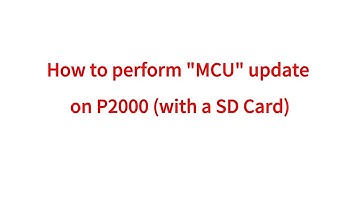 Mr12Volt P2000 series "MCU" update (by SD Card) procedure