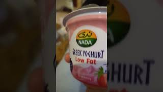 GREEK YOGHURT LOW FAT STRAWBERRYshortvideo trending satisfiying viral