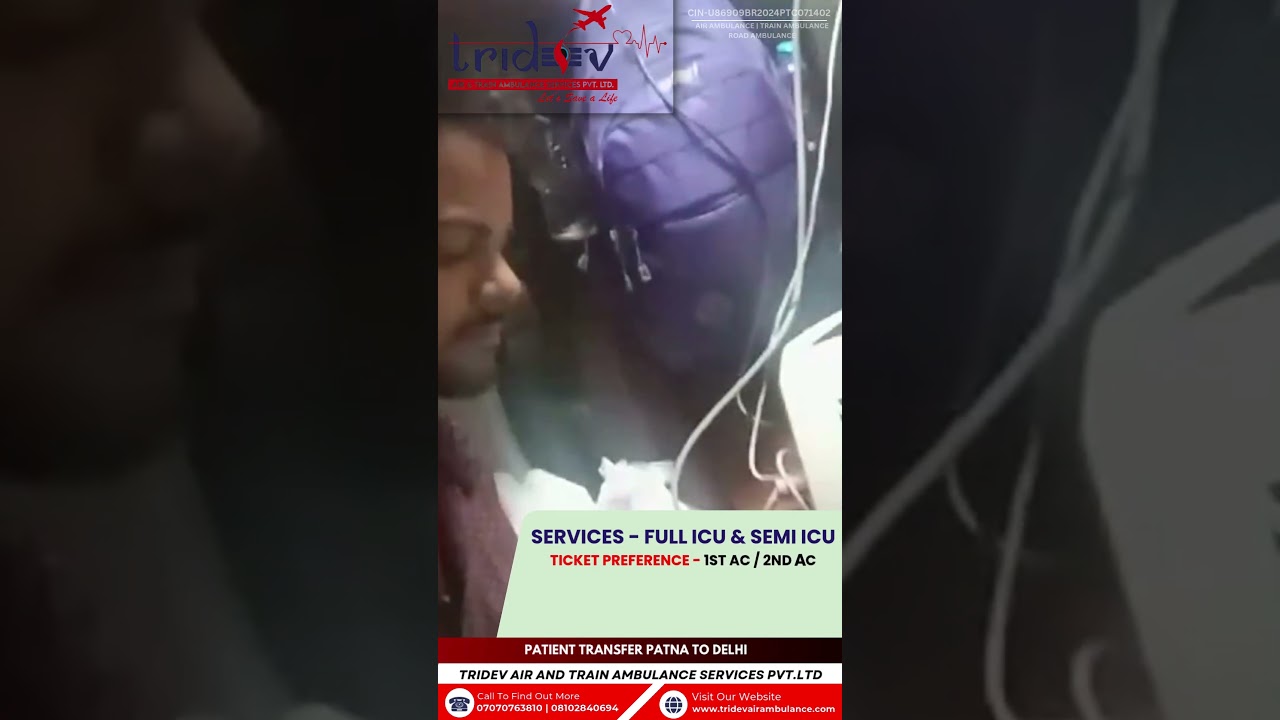 Train Ambulance Services in Patna - Tridev Air Ambulance