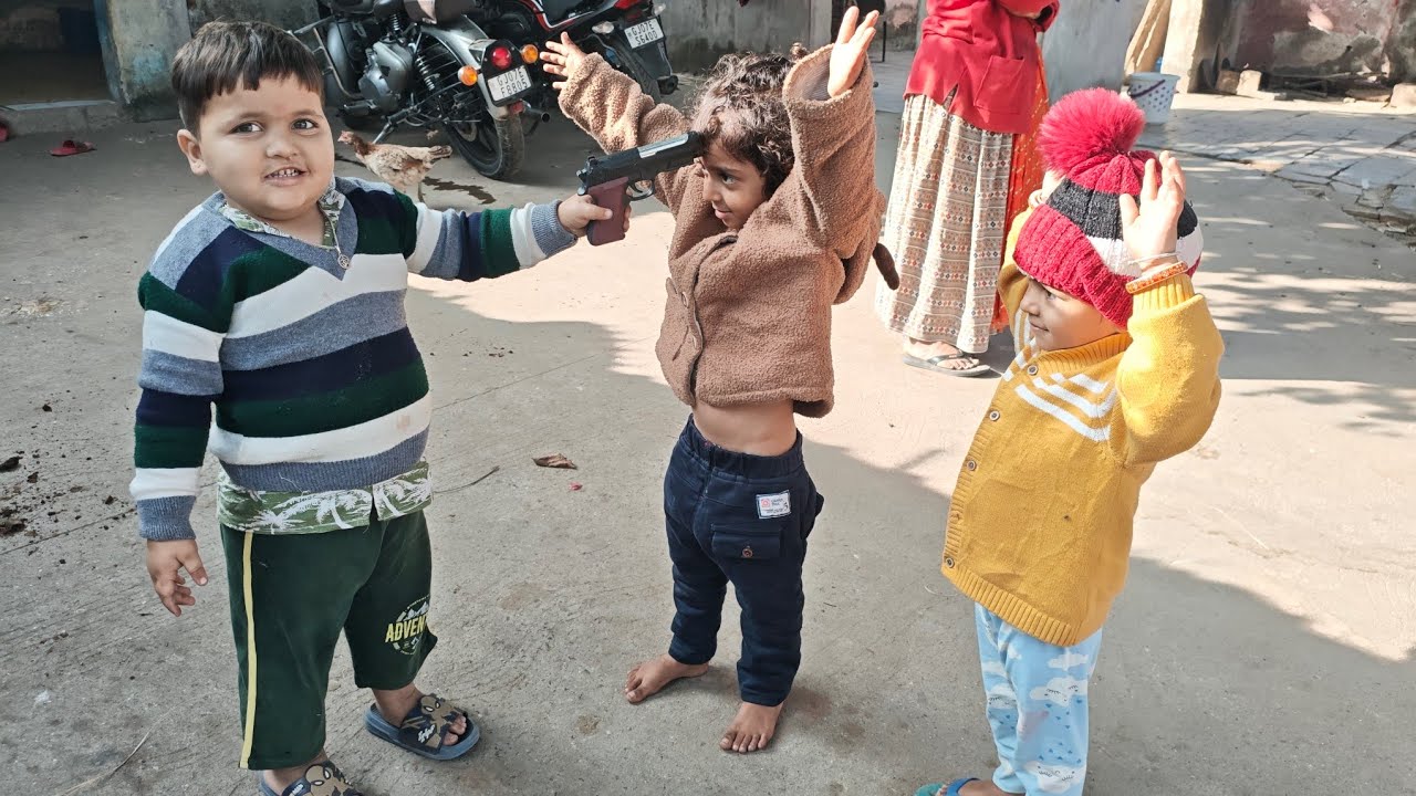 Aaj Bacho ne ki Gun Fight 😁 