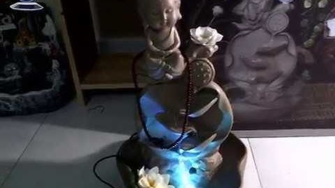 Thác nước Mini Đức Phật Tọa Thiền Trên Đỉnh Tháp