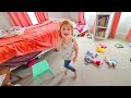 Adley Morning Chores Routine - ultimate toy cleaning game with Mom