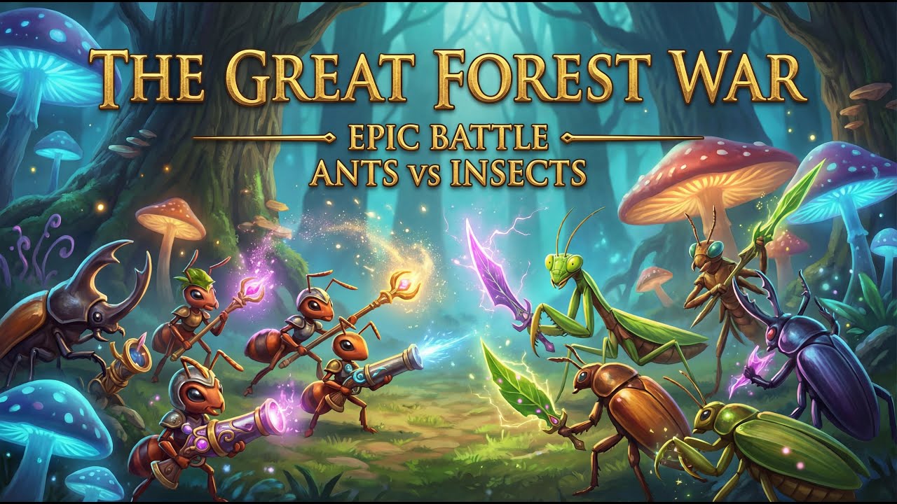 Ants vs Insects War | Epic Clash Ants vs Insects | The Great Forest War | Epic Forest Battle