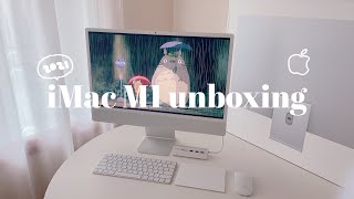 iMac M1 2021 unboxing & setup/silver is the least popular?