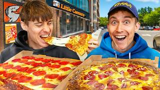 JOLLY! Two Brits try Little Caesars for the first time