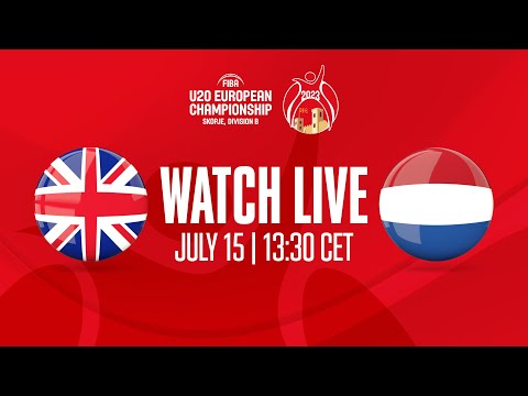 Great Britain v Netherlands | Full Basketball Game | FIBA U20 European Championship 2023 - Div B