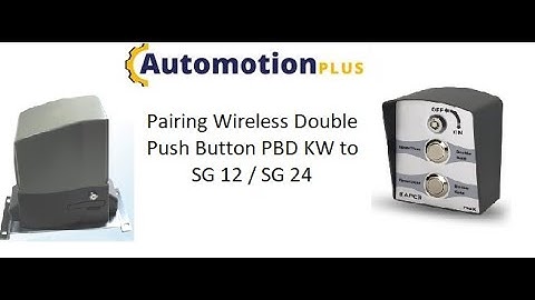 Wireless Double Push Button PBD KW Pairing with SG12/24 Sliding Gate