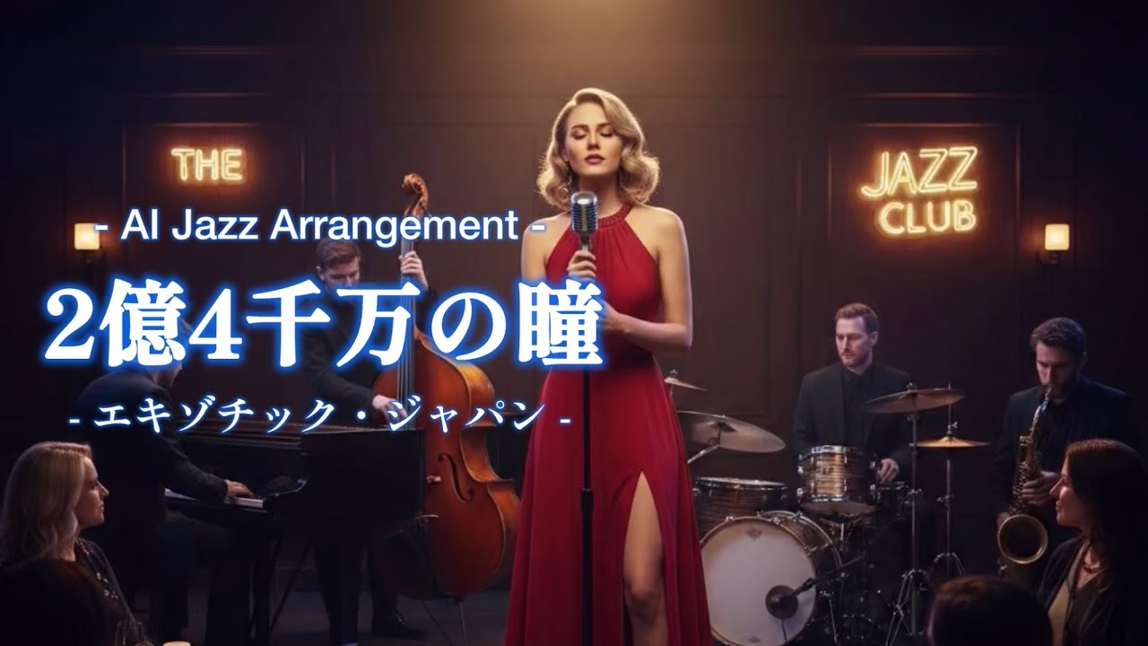 【AIカバー】2億4千万の瞳 -エキゾチック・ジャパン- (Jazz Arrange Ver.) / 郷ひろみ
