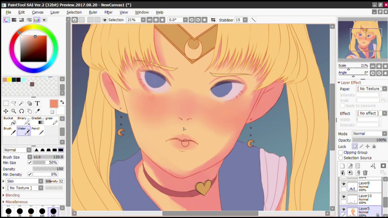 Sailor Moon Redraw Challenge [Process]
