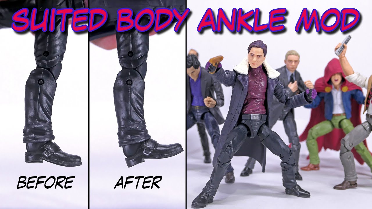 Baron Zemo Suited Body Ankle Modification Hasbro Marvel Legends 