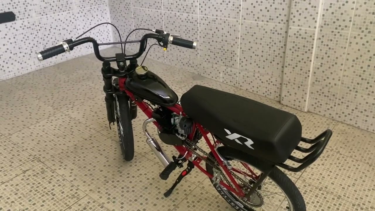 Bike Motorizada Aro 20 Com Motor 80cc YouTube