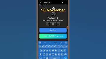 Holdcoin reclaim code | HoldCoin | 26 November | HoldCoin Daily diamond reclaim code video |