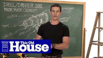 Drill/Driver 101: How to Use a Variable-Speed Trigger  | Tool School | This Old House