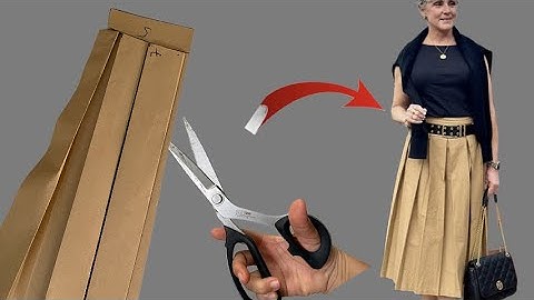 Cắt May Chân Váy Xếp Ly Trung Niên Cực Đẹp | Dễ May, Sang Trọng, Tôn Dáng Và Trẻ Trung