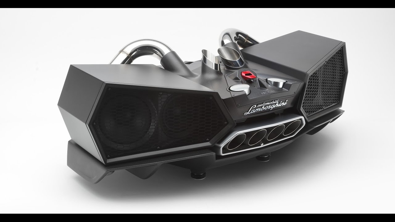 New 4Legend.com - EsaVox by iXOOST - Lamborghini Aventador Carbon Fiber Docking Station Speaker
