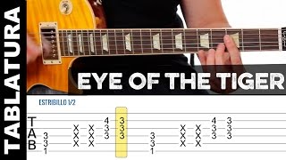 Como tocar EYE OF THE TIGER / ROCKY en guitarra eléctrica con tabs