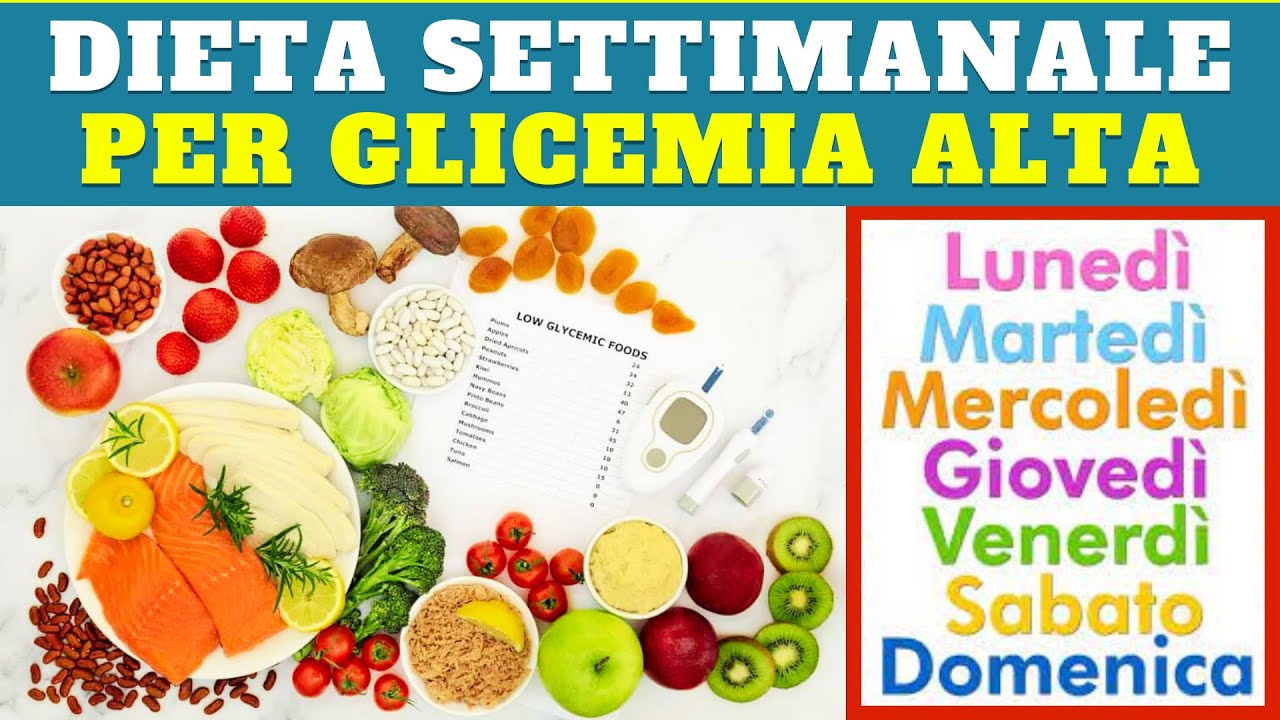 Dieta Settimanale per Glicemia Alta 🔴 - YouTube