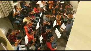 Mouna Ragam Chase Sequence BGM - Orchestra Practice Session