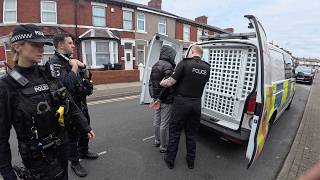 Armed Police Swarm Blackpool Street (Claremont) Machete Confiscated